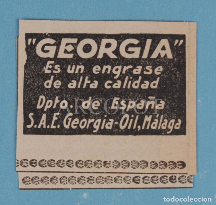 Otros Art&iacute;culos de Coleccionismo en Papel: 1925 - Anuncio publicitario de revista MUNDO GR&Aacute;FICO - GEORGIA - VER FOTOS