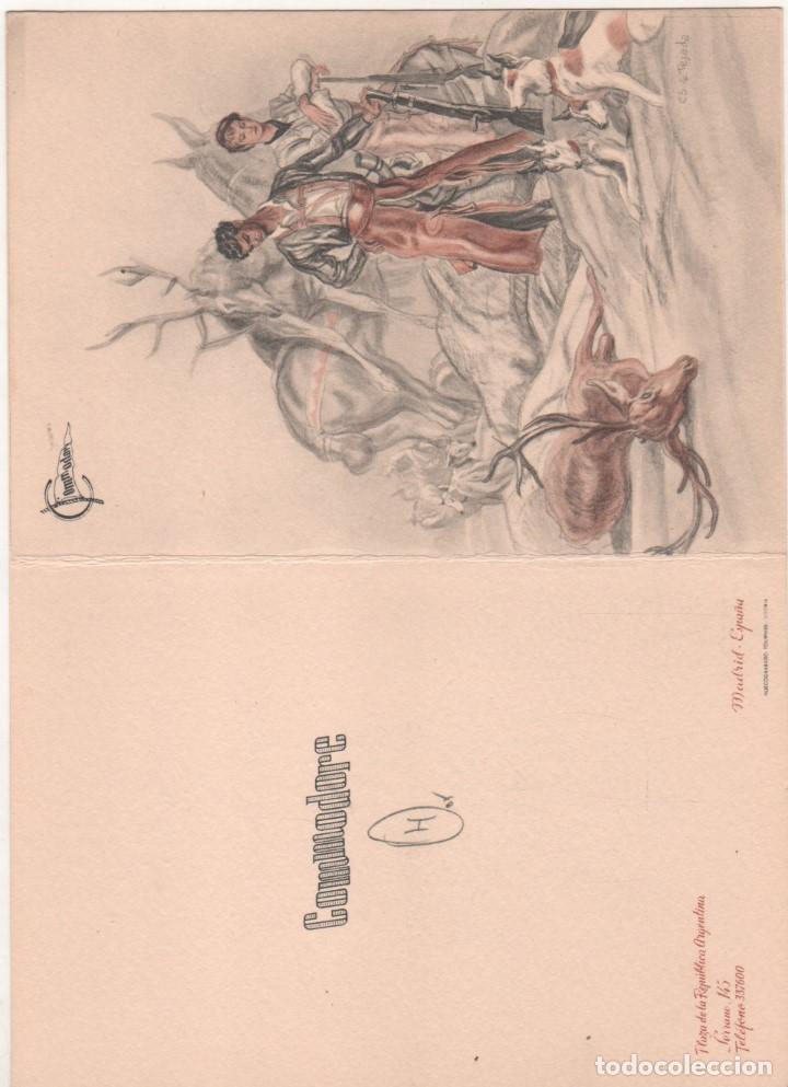Otros art&iacute;culos de coleccionismo en papel: MENU - CAZA - SAENZ DE TEJADA - COMMODORE - MONTERIA - ESCOPETA - RIFLE - VENADO