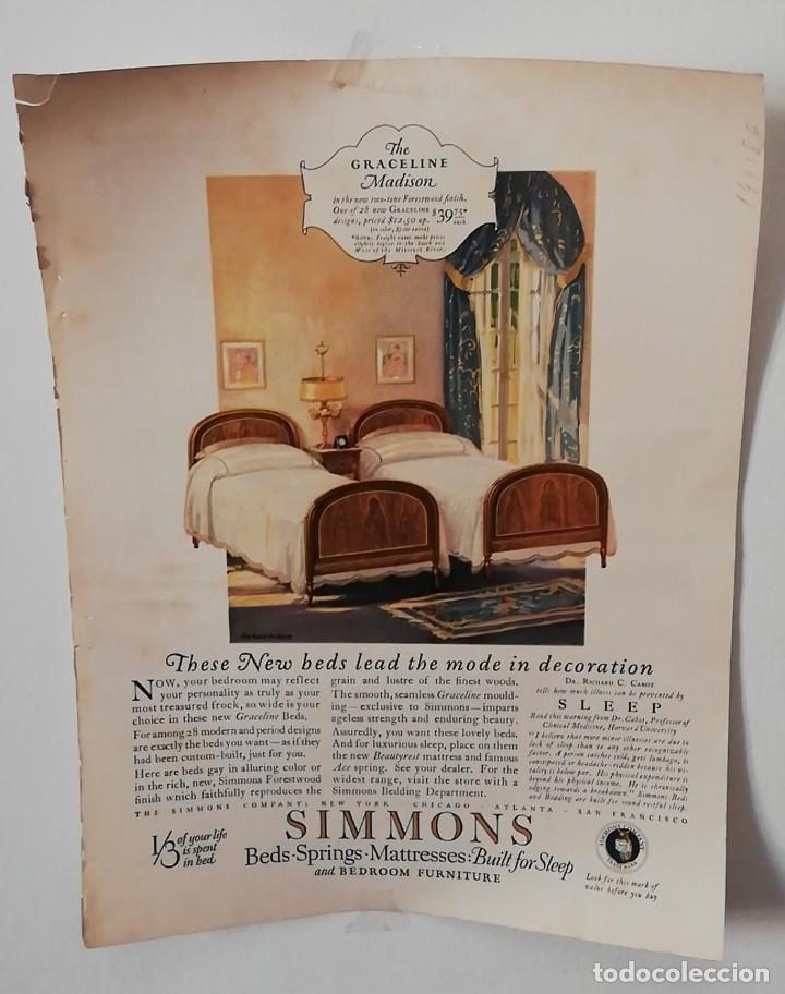 Otros art&iacute;culos de coleccionismo en papel: Antigua Publicidad Hoja Revista - Advertising Old Sheet Magazine : SIMONS / imperial roofing tiles