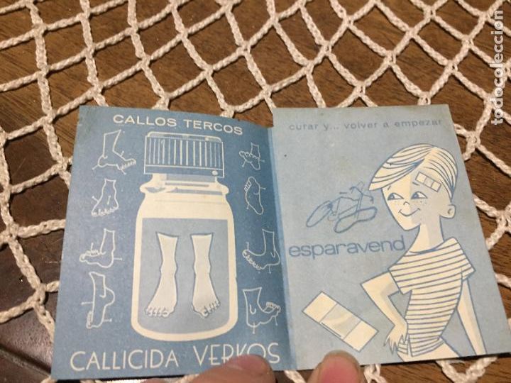 Collectionnisme Papier divers: Antiguo prospecto / folleto de farmacia Callicida Verkos esparavend a&ntilde;os 40