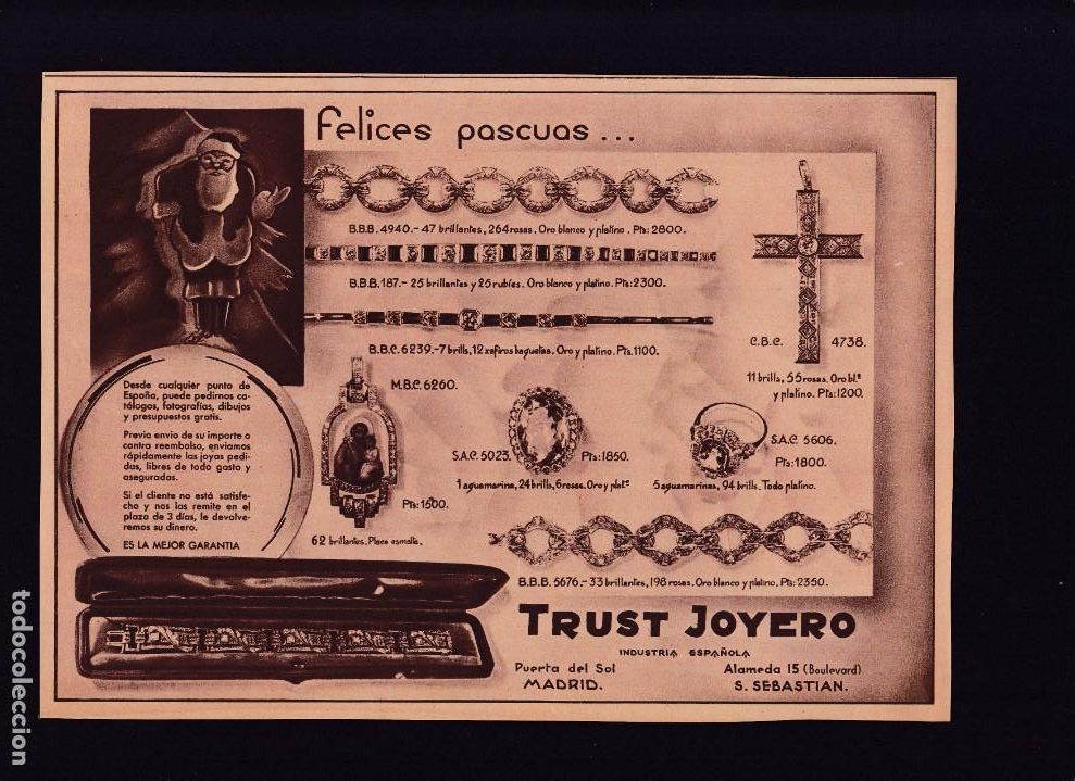 Otros Art&iacute;culos de Coleccionismo en Papel: TRUST JOYERO/ PUBLICIDAD - CRONICA EXTRAORDINARIO 1934