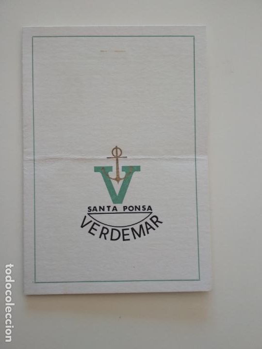 Otros art&iacute;culos de coleccionismo en papel: TARJETA APARTAMENTOS VERDEMAR SANTA PONSA MALLORCA A&Ntilde;OS 70