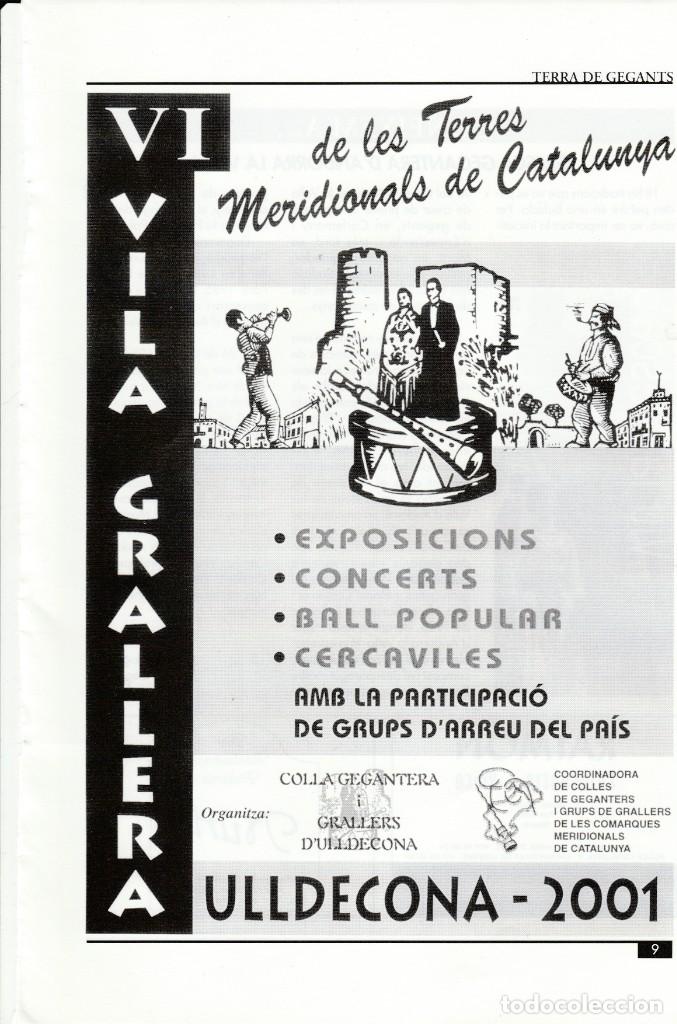 Otros Art&iacute;culos de Coleccionismo en Papel: HOJA RECORTADA - ULLDECONA 2001 - VI VILA GRALLERA - REVISTA TERRA DE GEGANTS -