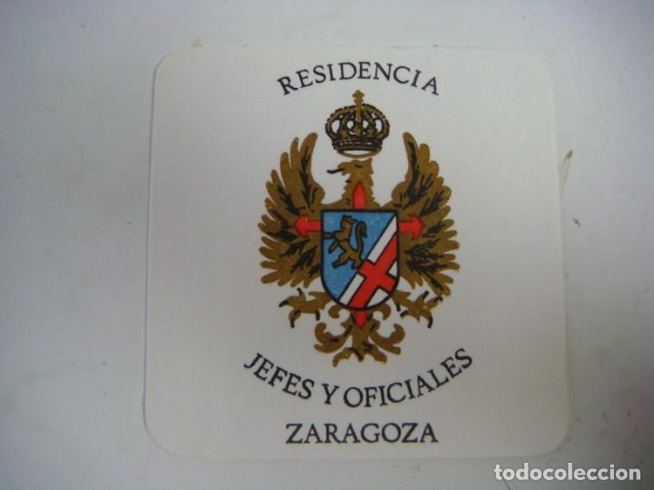 Otros art&iacute;culos de coleccionismo en papel: POSAVASOS DE RESIDENCIA JEFES Y OFICIALES ZARAGOZA LOTE N&ordm;-2 (&)