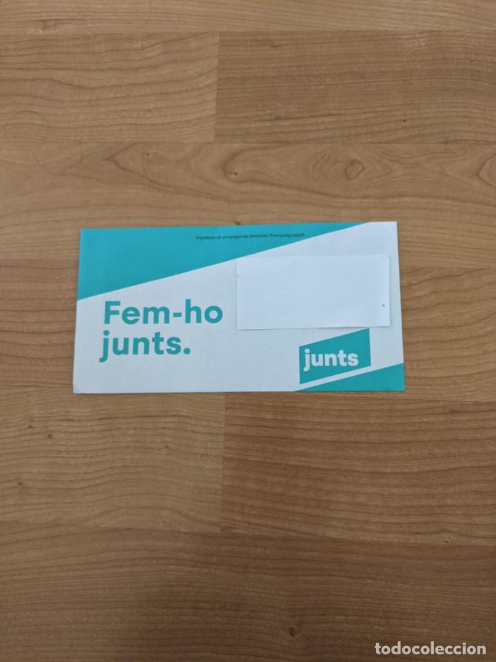 Paper Collecting Others: PROPAGANDA ELECTORAL &laquo;JUNTS&raquo;