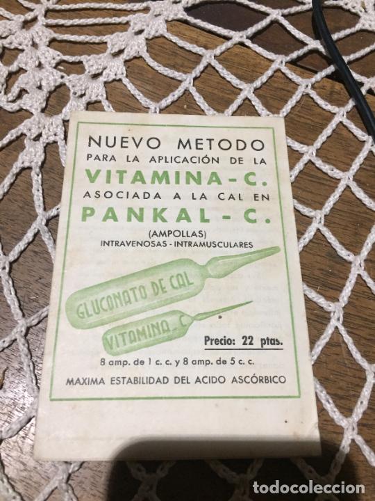 Altri oggetti di carta: Antiguo folleto prospecto de farmacia Pankal vitamina c industrias P.C. a&ntilde;os 30-40 gluconato de cal