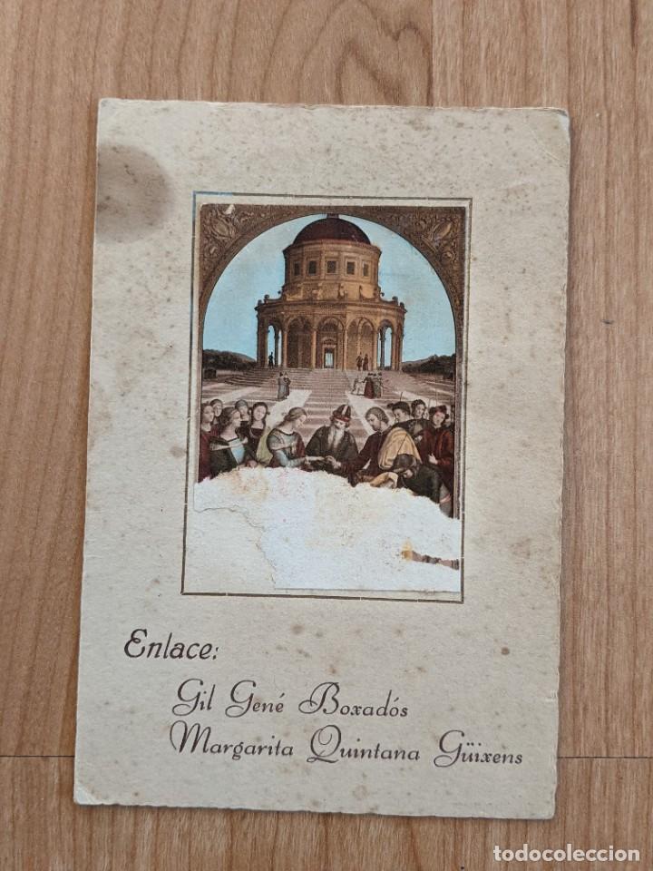 Paper Collecting Others: ANTIGUA INVITACI&Oacute;N ENLACE MATRIMONIAL A&Ntilde;O 1943