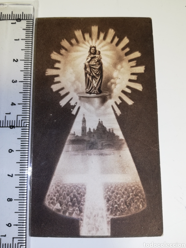 Otros Art&iacute;culos de Coleccionismo en Papel: Estampa antigua Virgen del Pilar
