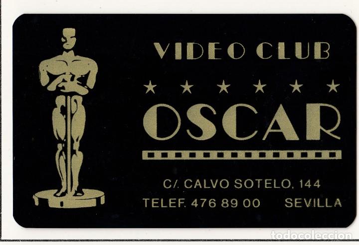Otros Art&iacute;culos de Coleccionismo en Papel: TARJETA DE VISITA COMERCIAL VIDEO CLUB OSCAR CALLE CALVO SOTELO 144 SEVILLA