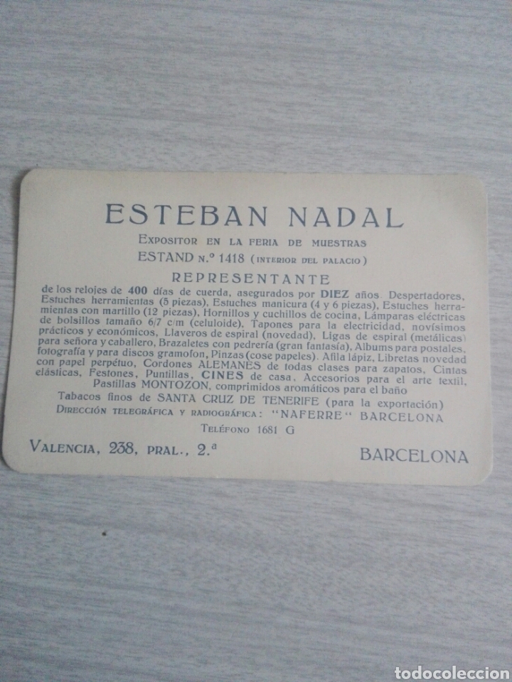 Otros art&iacute;culos de coleccionismo en papel: Carnet expositor feria de muestras de barcelona