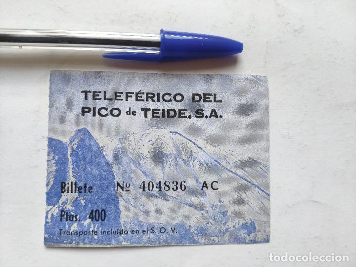 Otros art&iacute;culos de coleccionismo en papel: TELEF&Eacute;RICO DEL PICO DE TEIDE S.A. * BILLETE DE ACCESO * A&Ntilde;OS 80