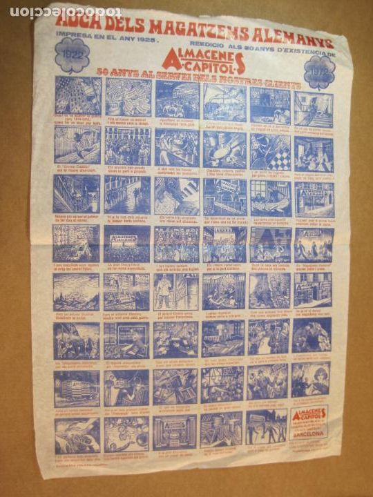Outros artigos de papel: AUCA DELS MAGATZEMS ALEMANYS-ANY 1972-AUCA ANTIGUA-VER FOTOS-(V-22.542)