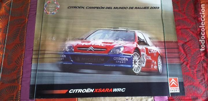 Otros Art&iacute;culos de Coleccionismo en Papel: CITROEN XSARA WRC-V80-CAMPEON DEL MUNDO DE RALLIES 2003-680X480MM