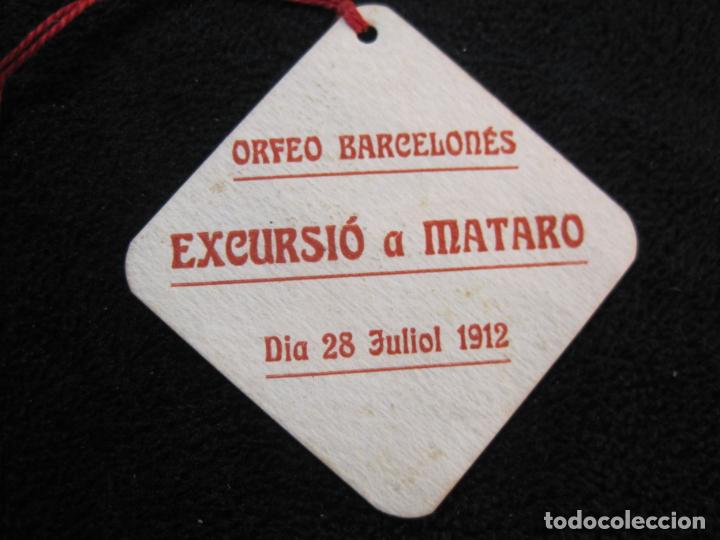 Outros artigos de papel: ORFEO BARCELONES-EXCURSIO A MATARO-JULIOL 1912-ANTIC ORIGINAL-VER FOTOS-(77.896)