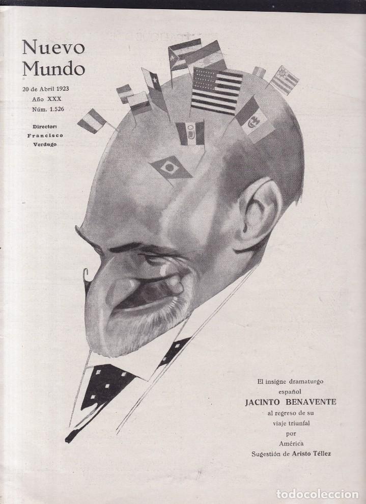 Otros Art&iacute;culos de Coleccionismo en Papel: JACINTO BENAVENTE / PORTADILLA - PUBLICIDAD - NUEVO MUNDO 20 ABRIL 1933