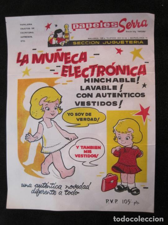 Outros artigos de papel: MU&Ntilde;ECA ELECTRONICA-PUBLICIDAD JUGUETES-PAPELES SERRA-JUGUETERIA-VER FOTOS-(V-22.556)