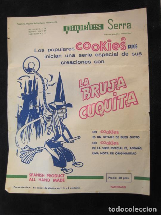 Outros artigos de papel: COOKIES KUKIS LA BRUJA CUQUITA-PUBLICIDAD JUGUETES-PAPELES SERRA-JUGUETERIA-VER FOTOS-(V-22.558)