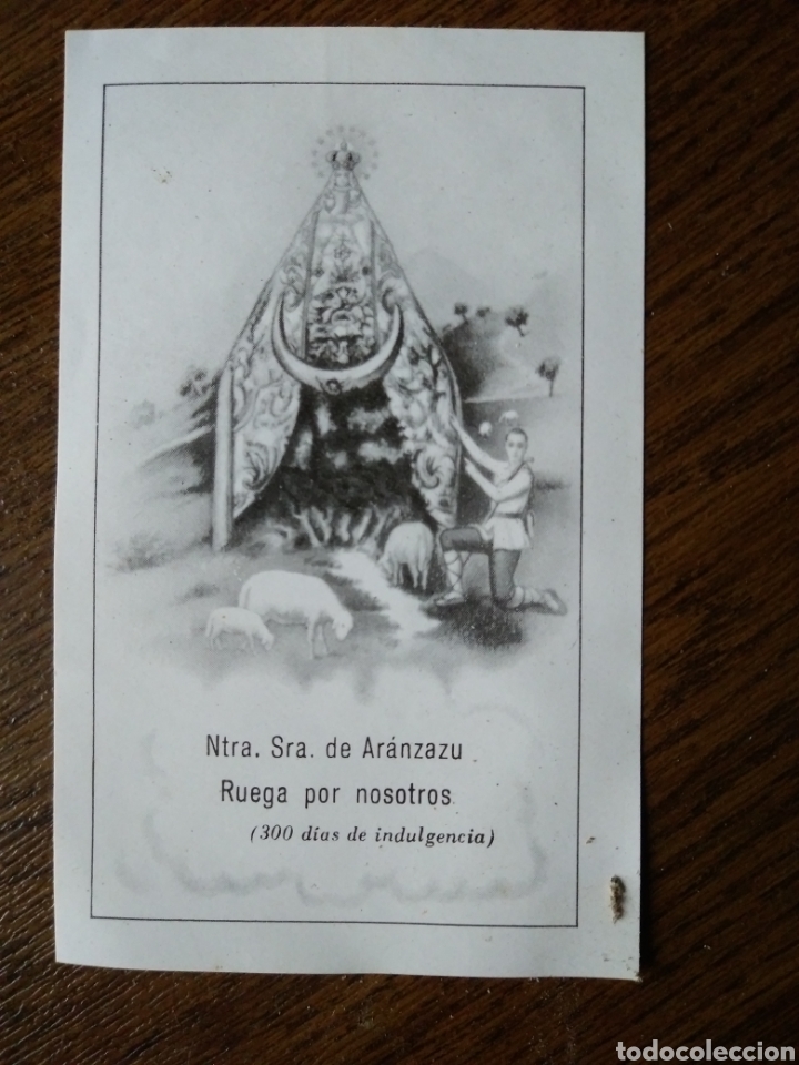 Otros Art&iacute;culos de Coleccionismo en Papel: Estampita de Nuestra Se&ntilde;ora de Ar&aacute;nzazu Gipuzkoa