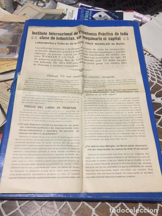 Otros Art&iacute;culos de Coleccionismo en Papel: Antigua folleto Instituto internacional de ense&ntilde;anzas pr&aacute;ctica de toda clase Industrias Frut Wangler