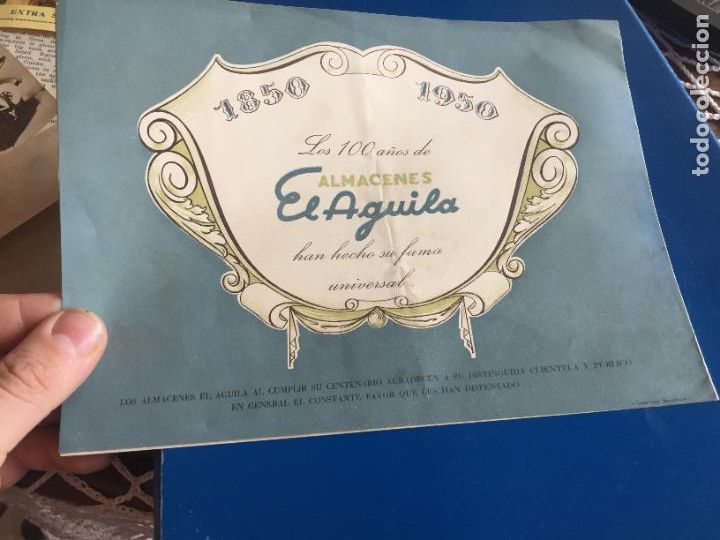 Otros Art&iacute;culos de Coleccionismo en Papel: Antiguo folleto / propaganda los 100 a&ntilde;os de almacenes El Aguila a&ntilde;o 1950