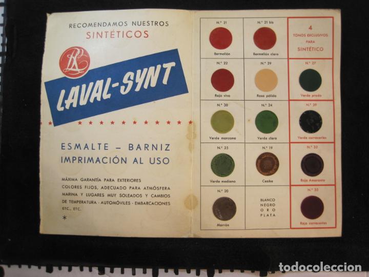 Outros artigos de papel: LAVAL SYNT-ESMALTE BARNUZ-CATALOGO DE MUESTRA-PUBLICIDAD-VER FOTOS-(K-2034)