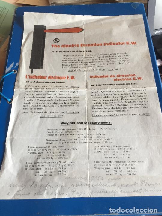 Sammelleidenschaft Andere Papierartikel: Antiguo folleto / propaganda indicador el&eacute;ctrico the electric Direction Indicator E.W. a&ntilde;os 20-30