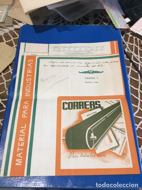 Collectionnisme Papier divers: Antiguo folleto / propaganda correas para todos los usos a&ntilde;o 1949