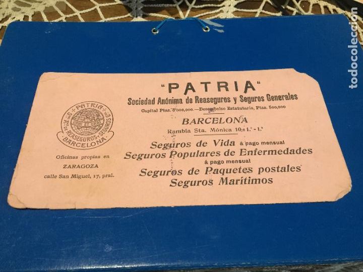 Sammelleidenschaft Andere Papierartikel: Antiguo secante / folleto Patria sociedad &aacute;nonima de reaseguros y seguros generales a&ntilde;os 30-40
