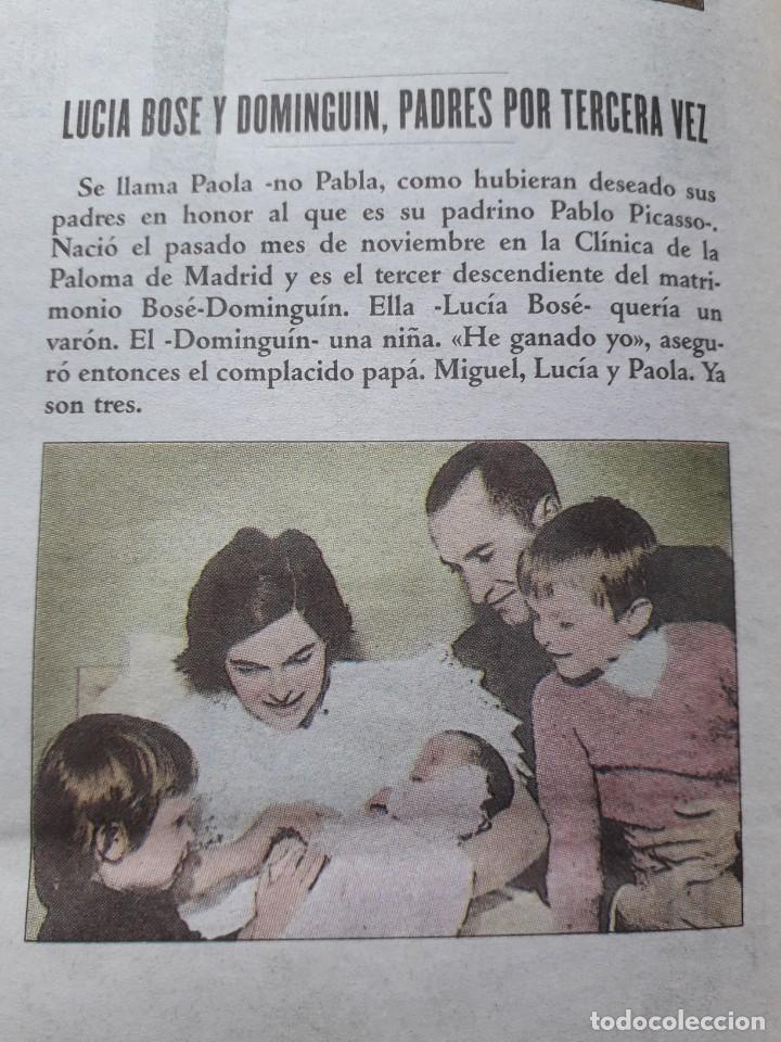 Otros Art&iacute;culos de Coleccionismo en Papel: LUCIA BOSE Y DOMINGUIN, PADRES DE MIGUEL , LUCIA Y PAOLA. RECORTE DE &acute;DIARIO DEL SIGLO XX&acute;, 1960