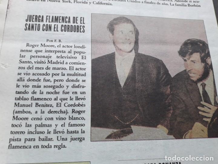 Otros Art&iacute;culos de Coleccionismo en Papel: ROGER MOORE, &acute;EL SANTO&acute; Y EL CORDOBES DE JUERGA FLAMENCA. RECORTE &acute;DIARIO DEL SIGLO XX&acute;,1966