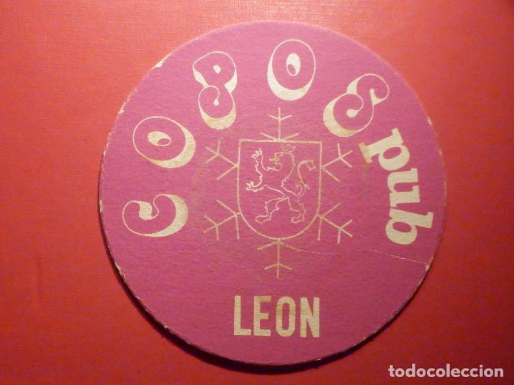 Otros art&iacute;culos de coleccionismo en papel: Posavasos Pubs - Copos Pub - Le&oacute;n - Foto 1