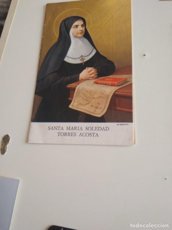 Otros Art&iacute;culos de Coleccionismo en Papel: C-MARIA ESTAMPA RELIGIOSA SANTA MARIA SOLEDAD TORRES ACOSTA