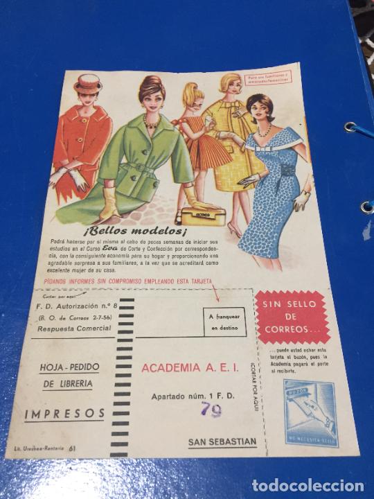 Sammelleidenschaft Andere Papierartikel: Antiguo folleto / propaganda curso Eva de corte y confecci&oacute;n academia A.E.I. a&ntilde;os 60