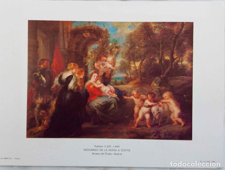 Otros Art&iacute;culos de Coleccionismo en Papel: CHRYSLER, L&Aacute;MINA SORTEO A&Ntilde;O 1980. RUBENS, DESCANSO EN LA HU&Iacute;DA DE EGIPTO