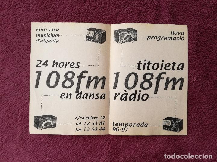Otros art&iacute;culos de coleccionismo en papel: PROGRAMACIO TITOIETA RADIO 1996 - Foto 1