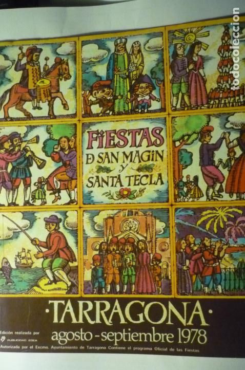 Otros art&iacute;culos de coleccionismo en papel: PROGRAMA FIESTAS S.MAGIN Y STA.TECLA TARRAGONA 1978 FOTOS,PROGRAMA,PUBLICIDAD ETC