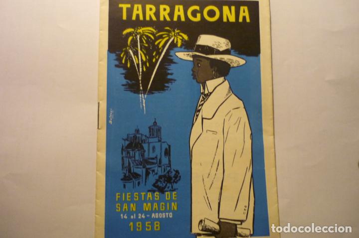 Otros art&iacute;culos de coleccionismo en papel: programa desplegable tarragona fiestas s.magin 1958