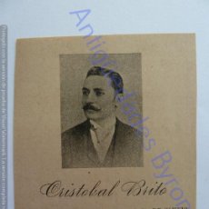 Otros Artículos de Coleccionismo en Papel: PÁGINA RECORTADA DE CANARIO EN CUBA EN EL SIGLO XIX. CRISTÓBAL BRITO