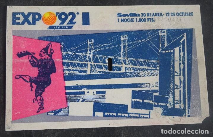 Otros art&iacute;culos de coleccionismo en papel: ENTRADA PARA UNA NOCHE , EXPO 92 DE SEVILLA, VER FOTOS