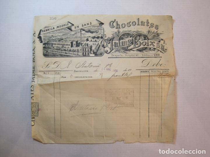 chocolates jaime boix-año 1936-carta antigua pu - Compra venta en  todocoleccion
