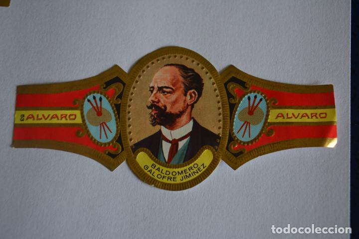 Otros Art&iacute;culos de Coleccionismo en Papel: VITOLA DE PUROS ALVARO.SERIE PINTORES 53 BALDOMERO GALOFRE JIMENEZ