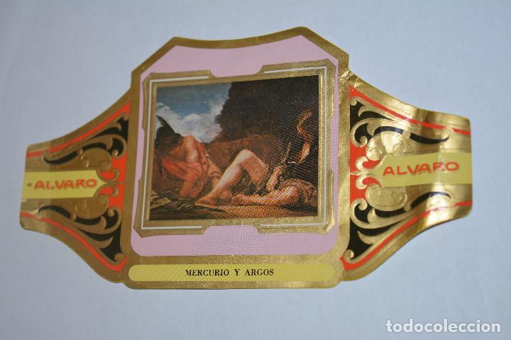 Otros Art&iacute;culos de Coleccionismo en Papel: VITOLA DE PUROS ALVARO.SERIE CUADROS DE PINTORES ESPA&Ntilde;OLES.SERIE II.MERCURIO Y ARGOS