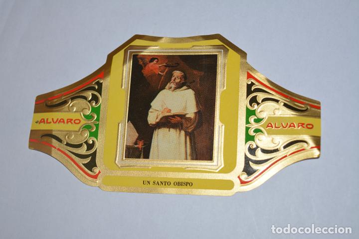 Otros Art&iacute;culos de Coleccionismo en Papel: VITOLA DE PUROS ALVARO.SERIE CUADROS DE PINTORES ESPA&Ntilde;OLES.SERIE III,UN SANTO OBISPO