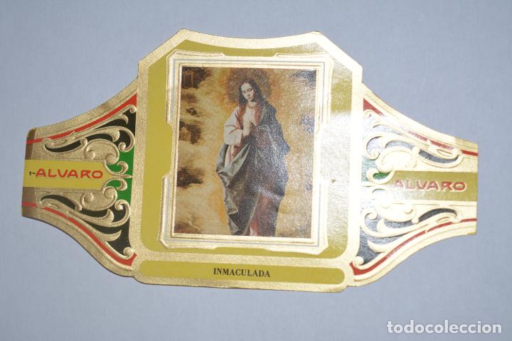 Otros Art&iacute;culos de Coleccionismo en Papel: VITOLA DE PUROS ALVARO.SERIE CUADROS DE PINTORES ESPA&Ntilde;OLES.SERIE III,INMACULADA