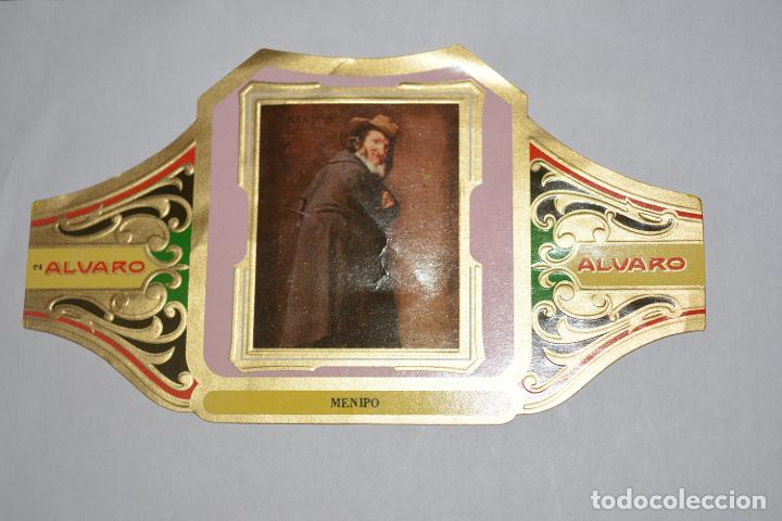 Otros Art&iacute;culos de Coleccionismo en Papel: VITOLA DE PUROS ALVARO.SERIE CUADROS DE PINTORES ESPA&Ntilde;OLES.SERIE III,MENIPO