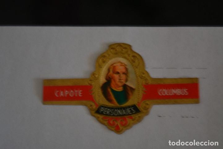 Otros Art&iacute;culos de Coleccionismo en Papel: VITOLA DE PUROS CAPOTE.COLECCI&Oacute;N PERSONAJES SERIE A.19 COLUMBUS