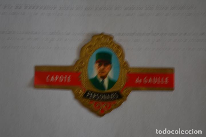 Otros Art&iacute;culos de Coleccionismo en Papel: VITOLA DE PUROS CAPOTE.COLECCI&Oacute;N PERSONAJES SERIE A.8 DE GAULLE