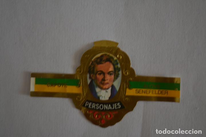 Otros Art&iacute;culos de Coleccionismo en Papel: VITOLA DE PUROS CAPOTE.COLECCI&Oacute;N PERSONAJES SERIE J INVENTORES.5 ALOYS
