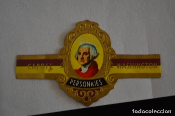 Otros Art&iacute;culos de Coleccionismo en Papel: VITOLA DE PUROS CAPOTE.COLECCI&Oacute;N PERSONAJES SERIE D.7 WASHINGTON