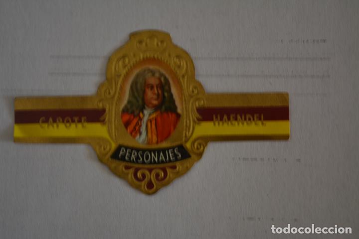 Otros Art&iacute;culos de Coleccionismo en Papel: VITOLA DE PUROS CAPOTE.COLECCI&Oacute;N PERSONAJES SERIE D.23 HAENDEL